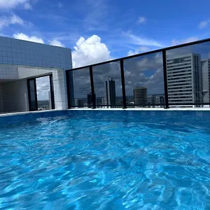 Flat 4 Pessoas Em Boa Viagem Com Piscina, Wifi 500mbps, Localizado A 350 Metros Da Recife